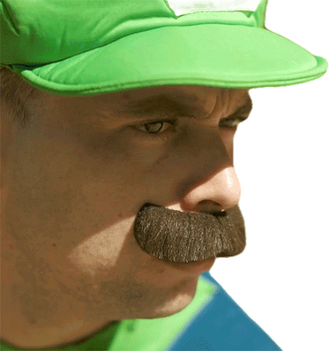 Raise Eyebrow Luigi Sticker - Raise Eyebrow Luigi Jordyn Stickers