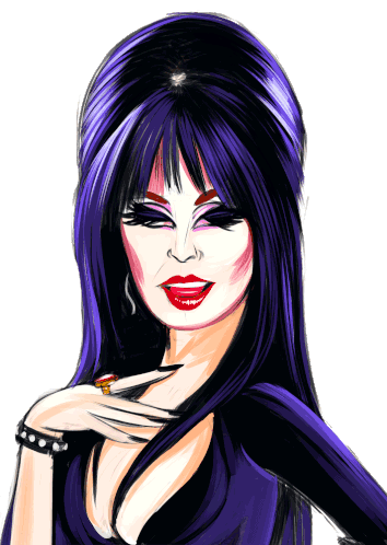 Elvira Mistress Sticker - Elvira Mistress Dark Stickers