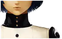 a close up of a person 's neck and collar