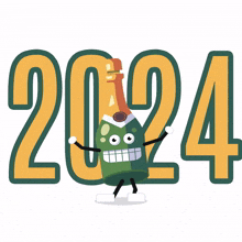 2024 Bye 2023 GIF - 2024 Bye 2023 Happy New Year GIFs