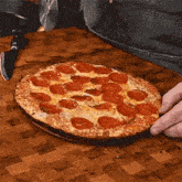Slicing A Pizza The Hungry Hussey GIF - Slicing A Pizza The Hungry Hussey Cutting It In Half GIFs