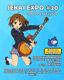 a poster for the sekai expo # 20 on saturday june 7th