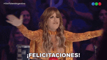 Felicitaciones Flor Peña GIF - Felicitaciones Flor Peña Got Talent Argentina GIFs