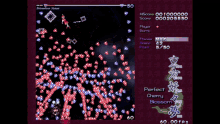 a screen shot of a video game with perfect cherry blossom written on it