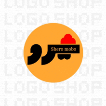 a logo for shero mobo is displayed in a yellow circle