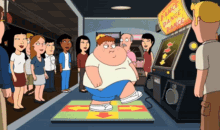 Family Guy Dance Dance Revolution GIF - Family Guy Dance Dance Revolution Fat Kid GIFs