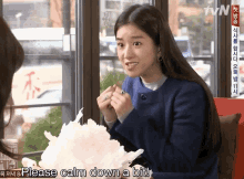 Calm Down Seo Ye Ji Calm Down GIF - Calm Down Seo Ye Ji Calm Down Potato Star GIFs