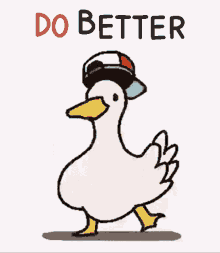 Dancing Duck Do Better GIF - Dancing Duck Do Better Do Better Duck GIFs