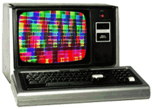 computer flash retro old computer