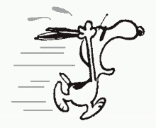 Screaming Snoopy GIF
