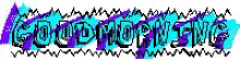 the word good morning is on a blue and purple background with waves .