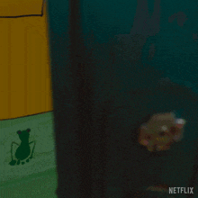 a netflix ad shows a cartoon of a mouse and a frog
