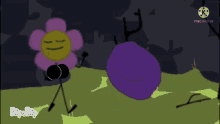 Bfb Flower Jumping GIF - Bfb Flower Jumping Animation Edit GIFs