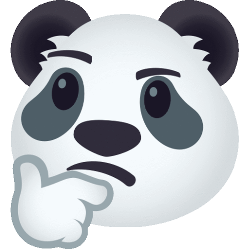 Hmm Panda Sticker - Hmm Panda Joypixels Stickers