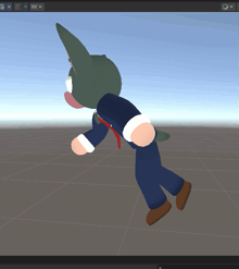 a cartoon character is flying through the air in a game