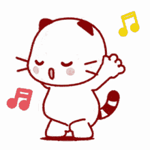 cute kitty dancing cat fat