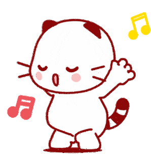 Cute Kitty Sticker - Cute Kitty Dancing Stickers