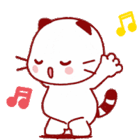 Cute Kitty Sticker - Cute Kitty Dancing Stickers