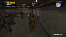 a screenshot of a video game with the number 1440 killed on the bottom