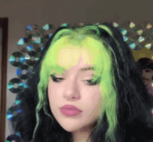 green hair tumblr