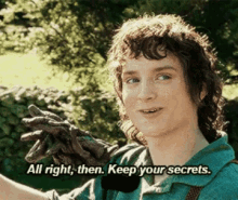 Frodo Keep Your Secrets GIF - Frodo Keep Your Secrets Alright GIFs