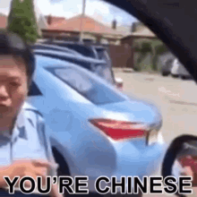 Guy In Blue Polo Shirt Angry GIF - Guy In Blue Polo Shirt Angry Chinese GIFs