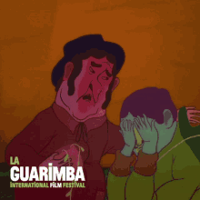 animation friends sad hug crying