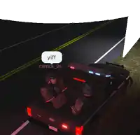 two soldiers are sitting in the back of a police truck with a yiff icon above them