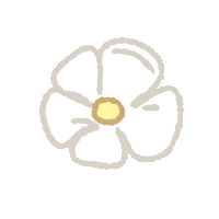 White Flower Sticker - White Flower Stickers