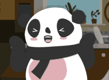 excited fat guy panda very