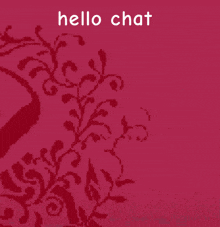a pixel art of a person jumping in the air with the words hello chat below it