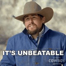 Its Unbeatable Coy Melancon GIF - Its Unbeatable Coy Melancon Ultimate Cowboy Showdown GIFs