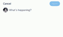 a screenshot of a tweet asking what is happening