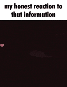 a picture of a girl with a bow tie and the words " my honest reaction to that information " on the bottom