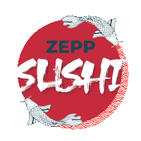 Zeppsushi Zeppelinsupermercados Sticker