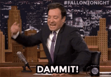 Jimmy Fallon Dammit GIF - Jimmy Fallon Dammit Frustrated GIFs