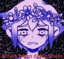 Omori Attack When Defenseless GIF - Omori Attack When Defenseless Scared And Lonely GIFs