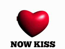 a heart shaped mirror with a picture of a girl and the words now kiss