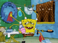 Chores Housework GIF - Chores Housework Spongebob GIFs