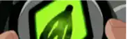 a person is holding a cell phone with a green screen and a silhouette of a person on it .