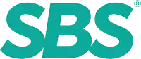 a logo for sbs with a trademark symbol