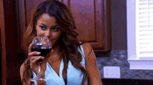 Just Drinkin My Wine GIF - Wine Real Housewives No Comment GIFs