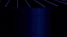 a close up of a cartoon character 's eyes with a blue light coming out of them