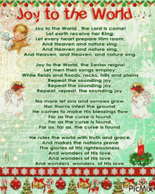 lyrics joy to the world christmas music christmas songs singing