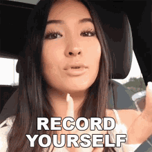 Record Yourself Caroline Manning GIF - Record Yourself Caroline Manning Start Recording Yourself GIFs