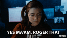 Yes Ma'Am Roger That Maya Choi GIF - Yes Ma'Am Roger That Maya Choi Obliterated GIFs