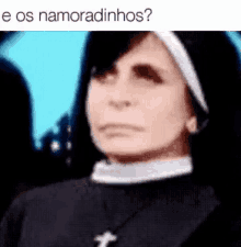 Gretchen Freira / Namoradinhos / Fim De Ano / Pergunta De Avó GIF - Gretchen Nun Annoyed GIFs
