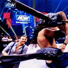 Angelo Parker Chris Jericho GIF - Angelo Parker Chris Jericho Beat Up Pro Wrestlers GIFs