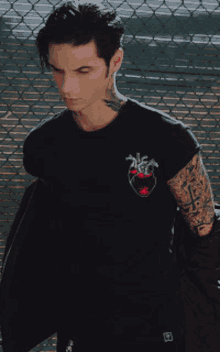 Andy Black Heart Beating GIF
