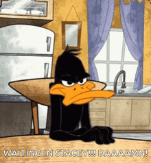 Im Waiting Daffy Duck GIF - Im Waiting Daffy Duck Impatient GIFs